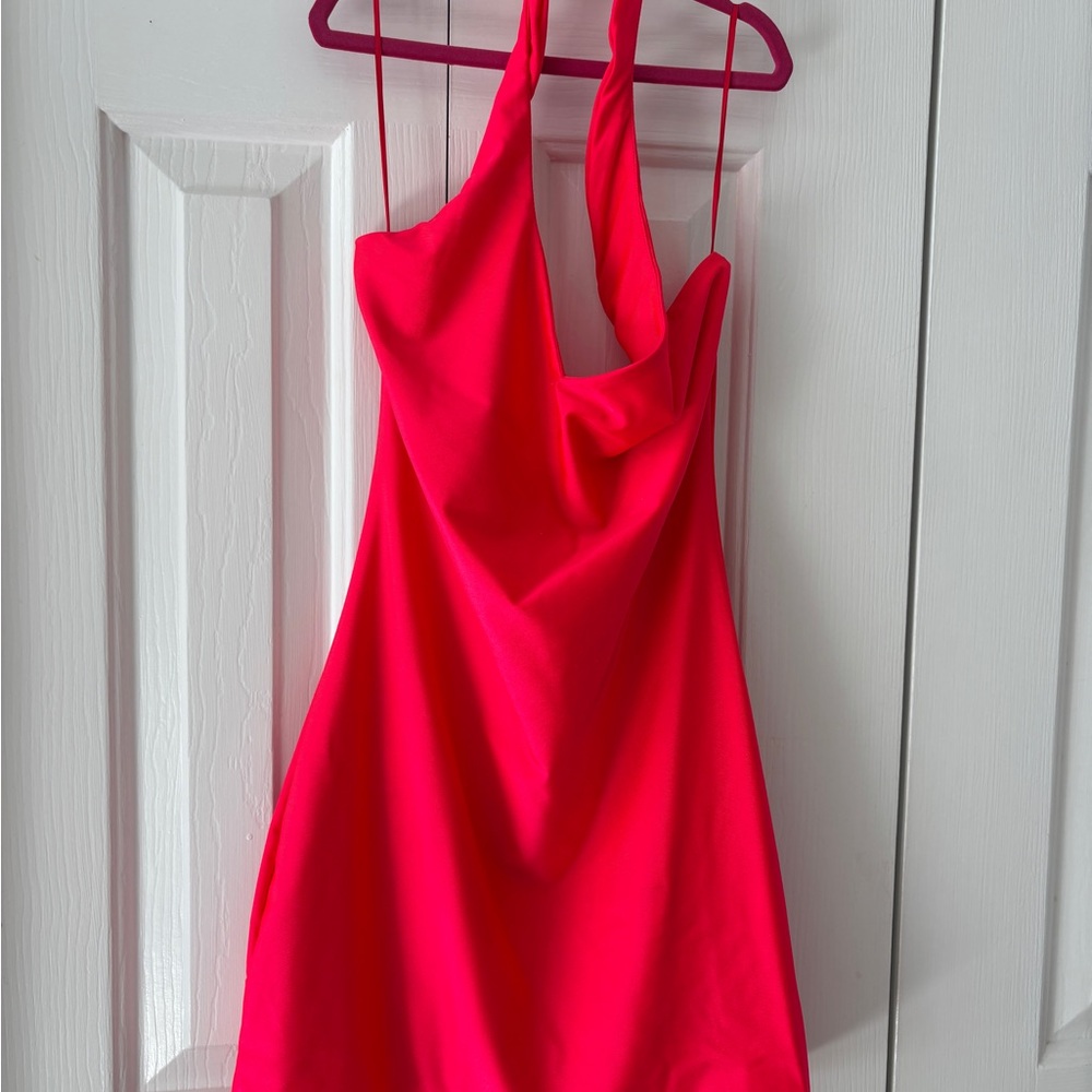 Vibrant Pink Halter Dress